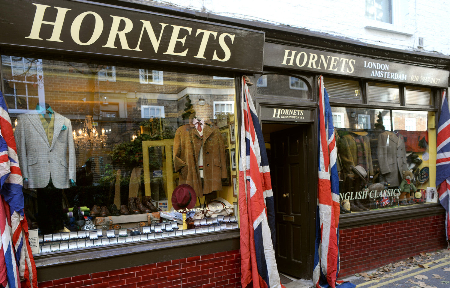 Buying vintage clothes for men - Hornets of Kensington W8, London